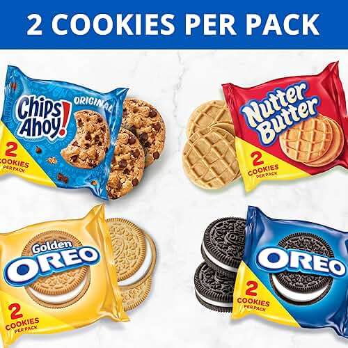 OREO, CHIPS AHOY!, Nutter Butter, SOUR PATCH KIDS & SWEDISH FISH Candy & Cookies Variety Pack, 40 Snack Packs - Image 10