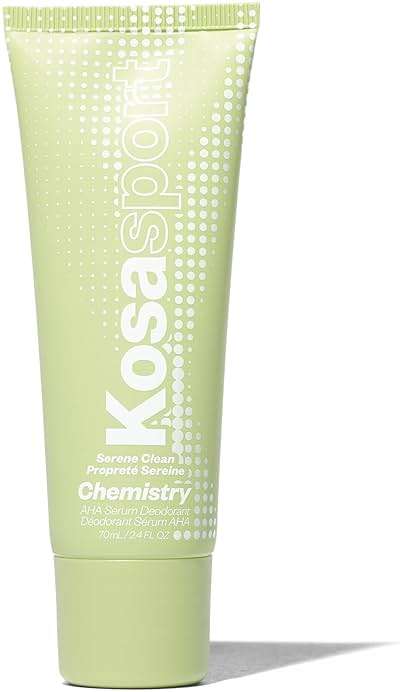 Kosas Chemistry Deodorant - Aluminium and Baking Soda Free + BO-Fighting AHA Serum that Exfoliates, Softens, and Nourishes the Skin, (Serene Clean) - Image 1