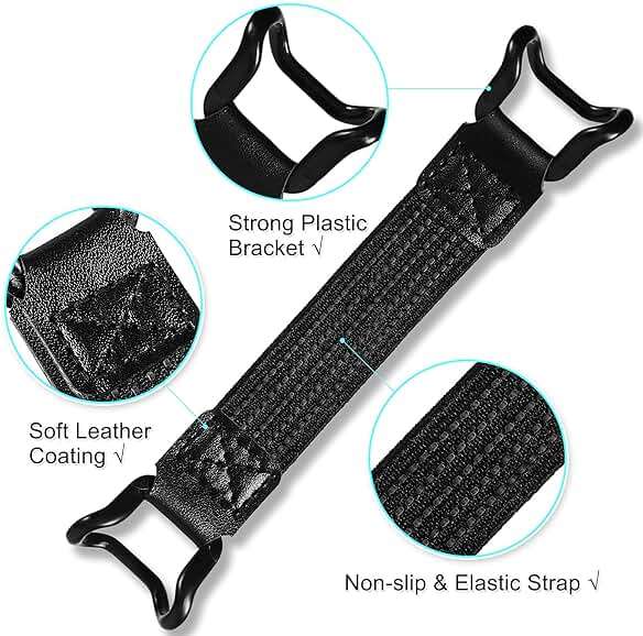 Weewooday 6 Pieces Mobile Phone Security Hand Strap Holder for 5.2-7.5 Inch Smartphones, Security Hand Grip Phone Accessory Universal Drop Prevention Elastic Bundle Grip Belt - Image 2