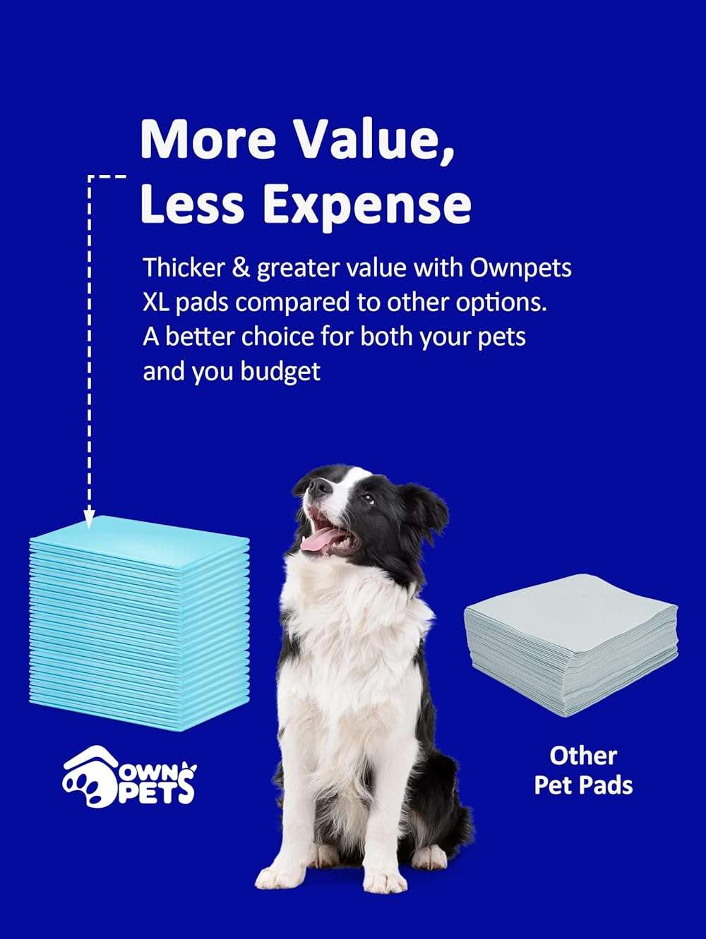 Ownpets Extra Large Dog Pee Pads 35"x32" - 6-Layer Leak Proof Puppy Training Pads with Quick-Dry Surface for Puppies, Adult, Senior & Incontinent Dogs, Multi-Cat Households, 40 Count - Image 3