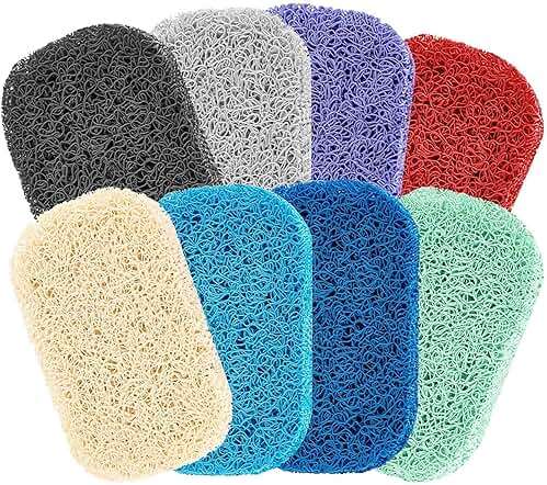 8Pcs Soap Saver Pad, Soap Savers for Bar Soap Bathroom Soap Dishes Self Draining Pads for Soap Lift Dish, Soap Holders for Bathroom (8 Colors) - Image 8