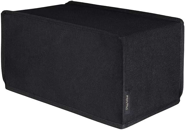 PlayVital Black Nylon Horizontal Dust Cover for Xbox Series X Console, Soft Neat Lining Dust Guard, Anti Scratch Waterproof Cover Sleeve for Xbox Series X Console - Image 1