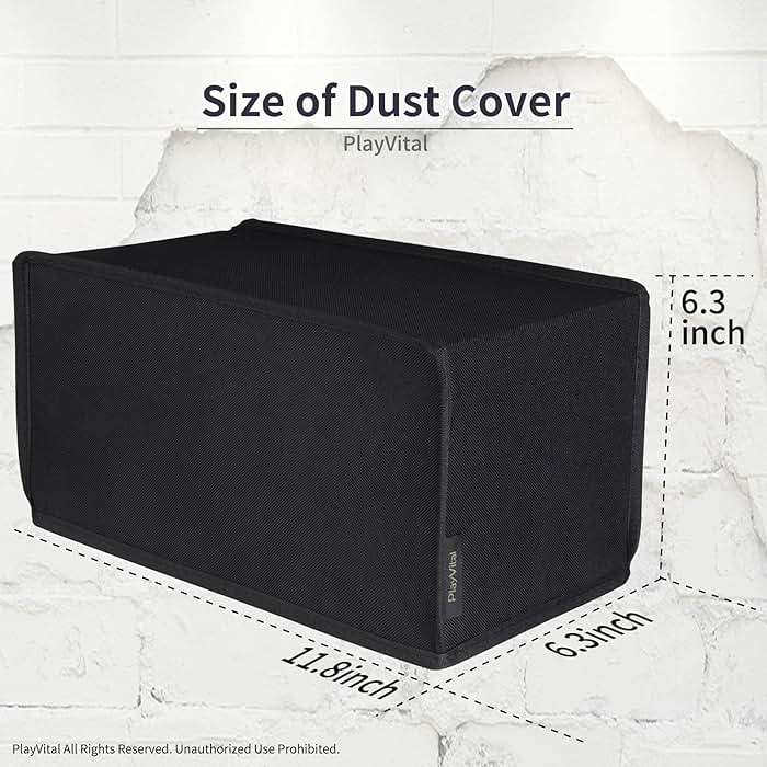 PlayVital Black Nylon Horizontal Dust Cover for Xbox Series X Console, Soft Neat Lining Dust Guard, Anti Scratch Waterproof Cover Sleeve for Xbox Series X Console - Image 2
