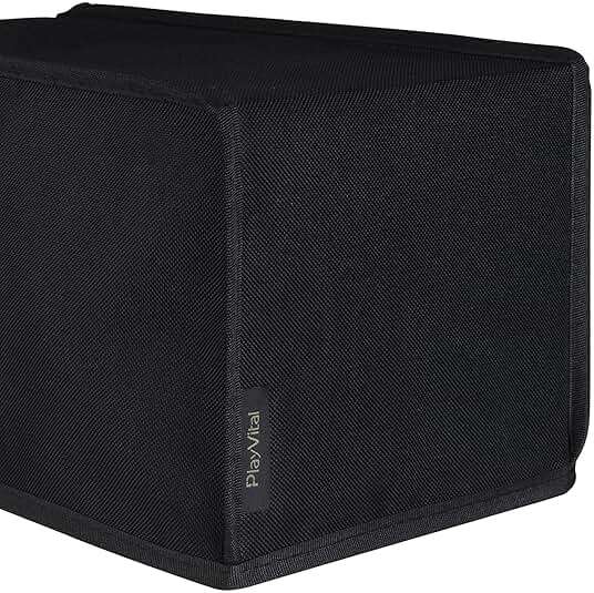 PlayVital Black Nylon Horizontal Dust Cover for Xbox Series X Console, Soft Neat Lining Dust Guard, Anti Scratch Waterproof Cover Sleeve for Xbox Series X Console - Image 7