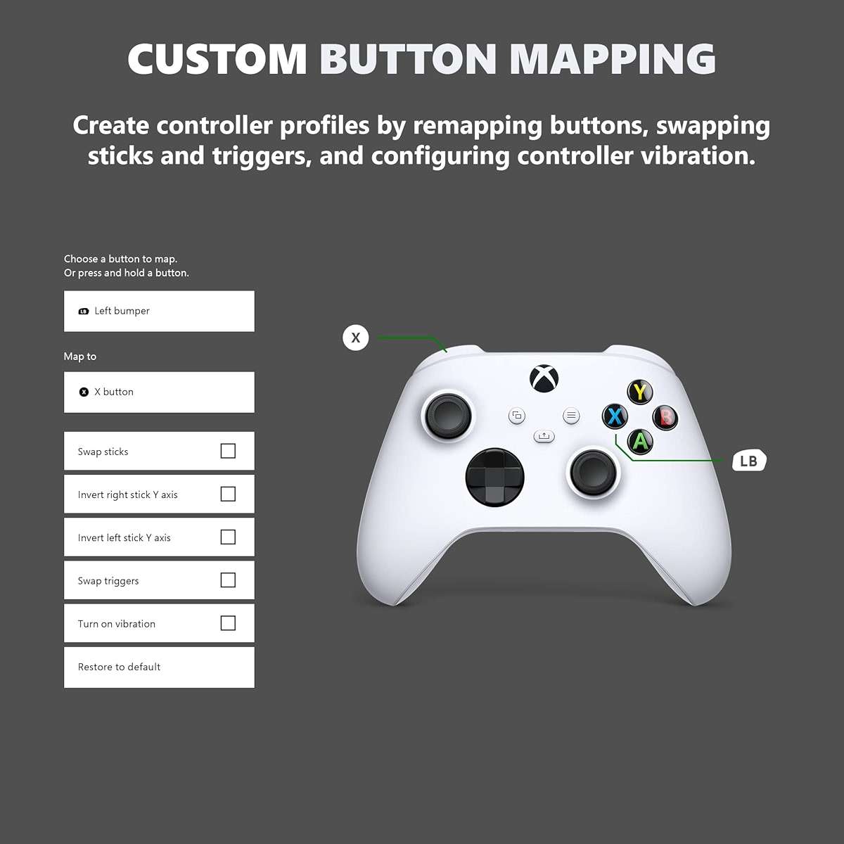 Microsoft Controller for Series X/S, & Xbox One (Latest Model) - Robot White (Renewed) - Image 4