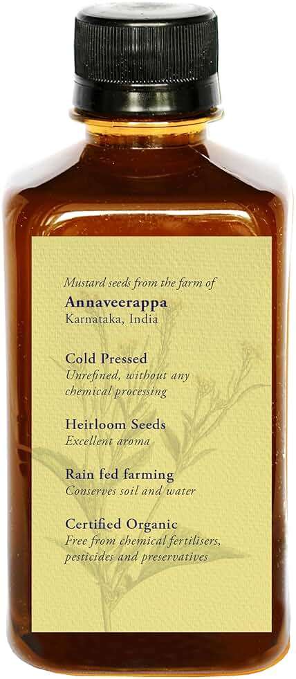 DAANA Mustard Oil for Skin: Certified USDA Organic, Extra Virgin, Cold Pressed - Image 3