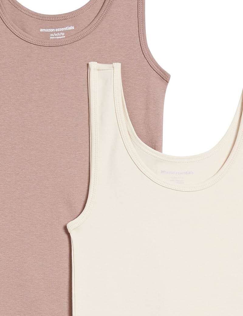 Amazon Essentials Women's Slim-Fit Ribbed Scoop Neck Tank Tops - Image 9