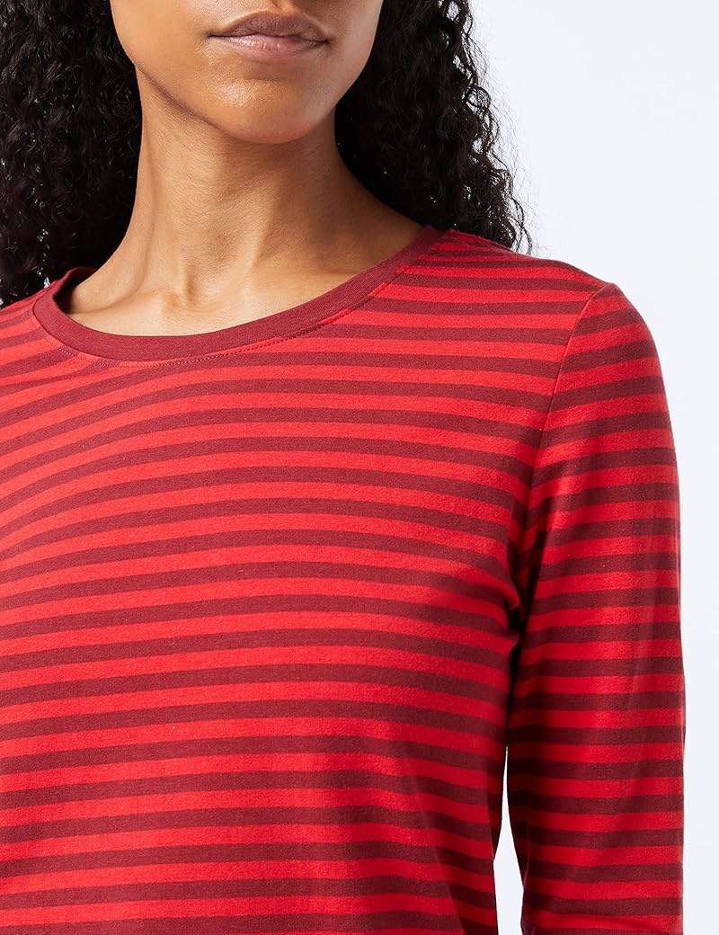 Amazon Essentials Women's Regular-Fit Long-Sleeve Crewneck T-Shirt (Available in Plus Size) - Image 4