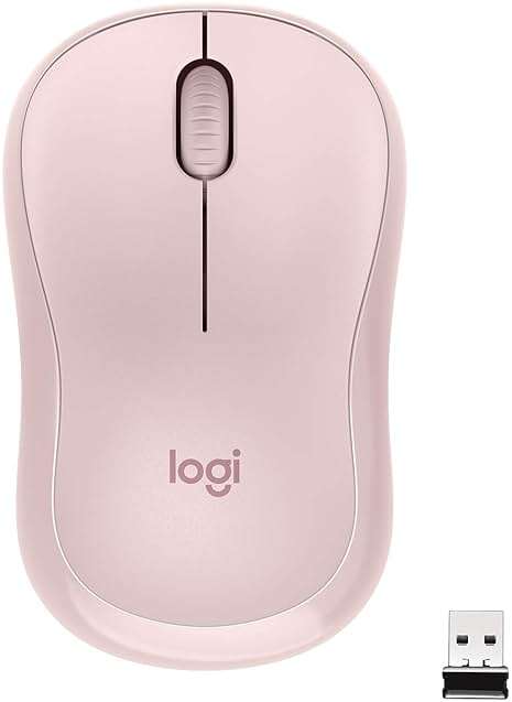 Logitech M220 Silent Wireless Mouse, 2.4 GHz with USB Receiver, 1000 DPI Optical Tracking, 18-Month Battery, Ambidextrous, Compatible with PC, Mac, Laptop - Rose - Image 1