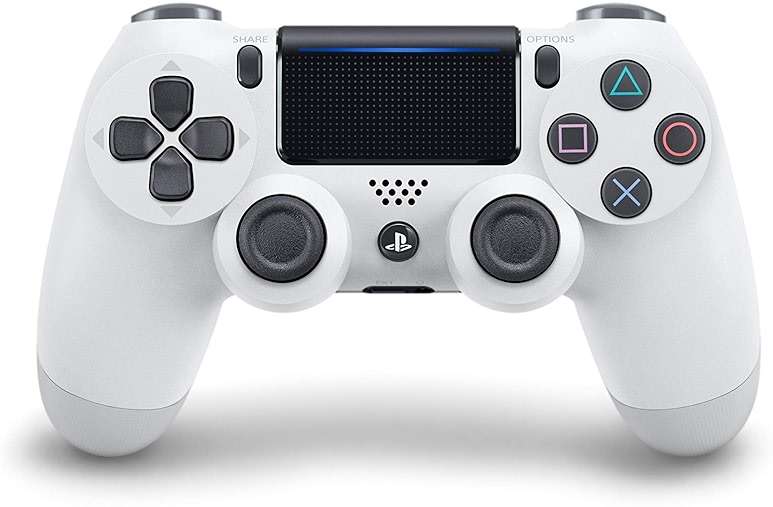 DualShock 4 Wireless Controller for PlayStation 4 - Glacier White (Renewed) - Image 1