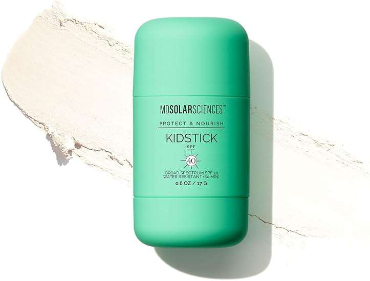 MDSolarSciences Mineral KidStick SPF 40 | Gentle Sunscreen Stick for Kids | Zinc Oxide, Vitamins C & E | Easy Glide On, Broad-Spectrum, Fragrance-Free | Baby Registry Essential | 0.6 oz - Image 1