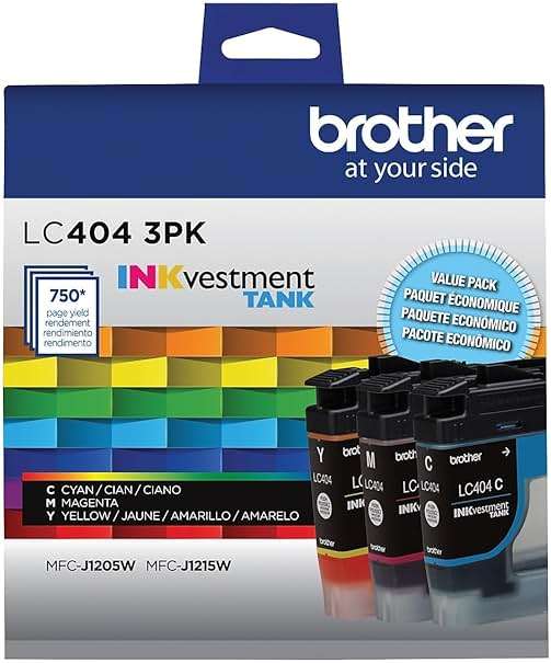 Brother LC4043PKS of Standard Yield Cyan, Magenta and Yellow -Ink -Cartridges(Pack of 3) - Image 1