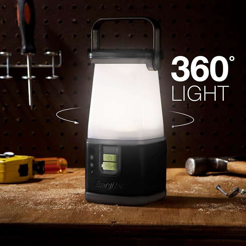 ENERGIZER WeatheReady LED Camping Lantern PRO-360, IPX4 Water Resistant Tent Light, Ultra Bright Battery Powered Lanterns for Camping, Outdoors, Emergency Power Outage - Image 2