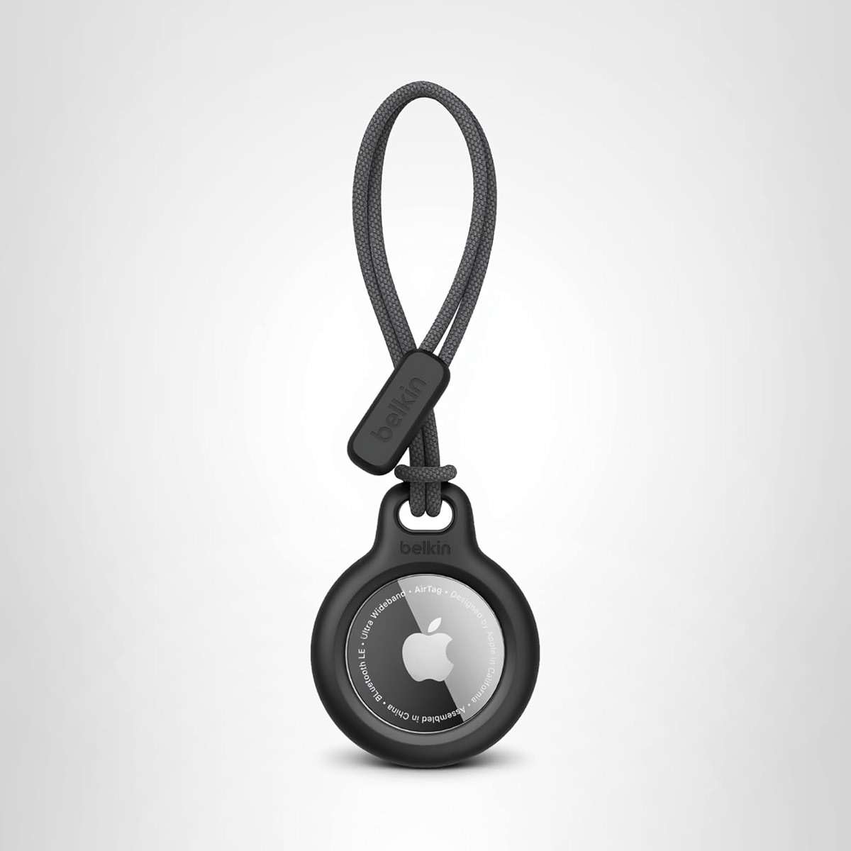 Belkin Apple Airtag Secure Holder With Strap - Apple Air Tag Keychain - Airtag Holder With Strap For Key Ring - Airtag Keychain Accessories - Scratch Resistant Airtag Case With Raised Edges - Black - Image 10
