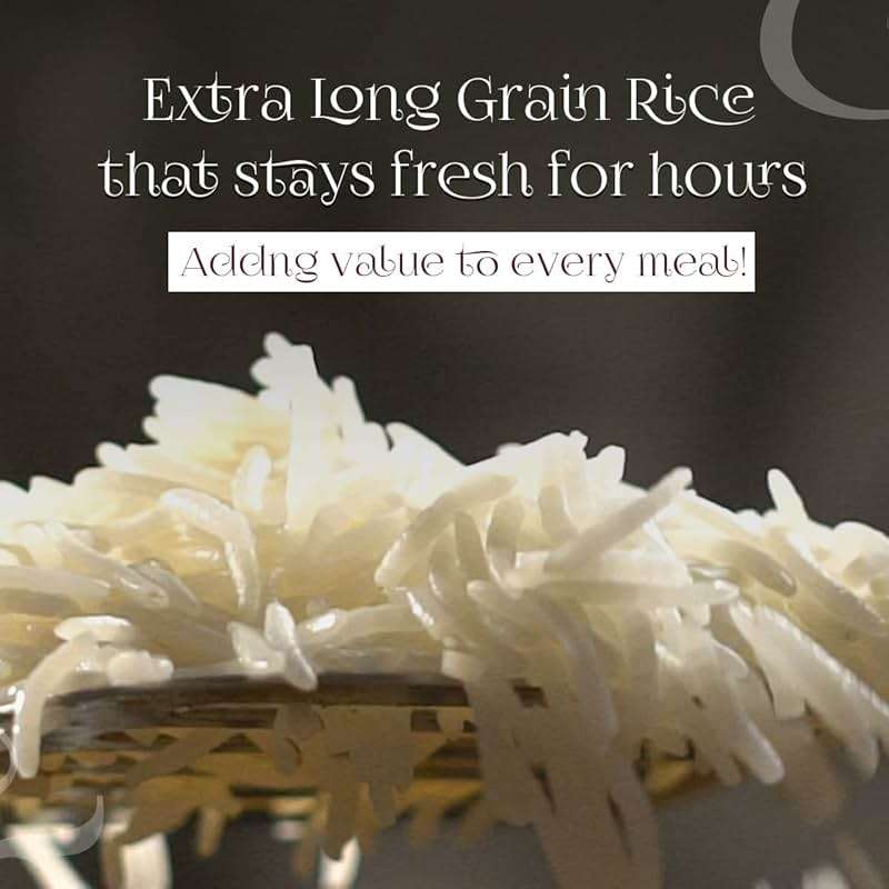 Shahzada Supreme Basmati Rice 10 Lbs – Extra Long Grain, Non-Sticky, Non GMO, Vegan, Gluten Free, No Cholesterol, Low Sodium, Zip-Lock Bag, Parboiled - Image 5