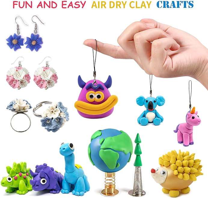 Air Dry Clay, 36 Colors Modeling Clay Kit with 3 Sculpting Tools, Magic Foam Clay for Kids and Adults, DIY Molding Clay Gift for Boys and Girls - Image 5