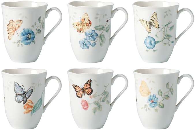 Lenox 892798 Butterfly Meadow 6-Piece Mug Set - Image 1