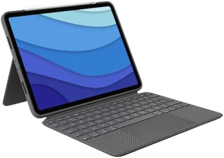 Logitech Combo Touch iPad Pro 11-inch (1st, 2nd, 3rd, 4th gen - 2018, 2020, 2021, 2022) Keyboard Case - Detachable Backlit Keyboard, Click-Anywhere Trackpad - Oxford Gray; USA Layout - Image 1
