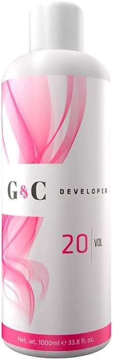 Gel and Cream 20 Volume Professional Lightening System Peroxide Developer with Collagen-Ideal for Sensitive Scalps, Gentle Lightening and Strengthening, 33.8oz /1lt, Ensures Even and Effective Results - Image 1