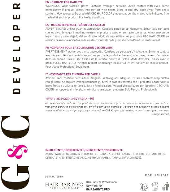 Gel and Cream 20 Volume Professional Lightening System Peroxide Developer with Collagen-Ideal for Sensitive Scalps, Gentle Lightening and Strengthening, 33.8oz /1lt, Ensures Even and Effective Results - Image 3