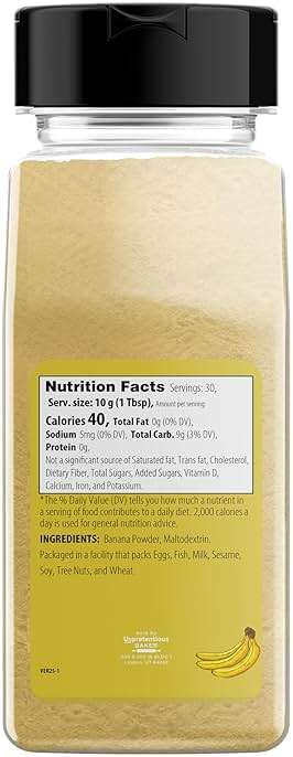 Unpretentious Banana Powder (2 Cups), Great in Smoothies, Pancakes, and Desserts, Reusable Container (10.88 Ounce) - Image 2