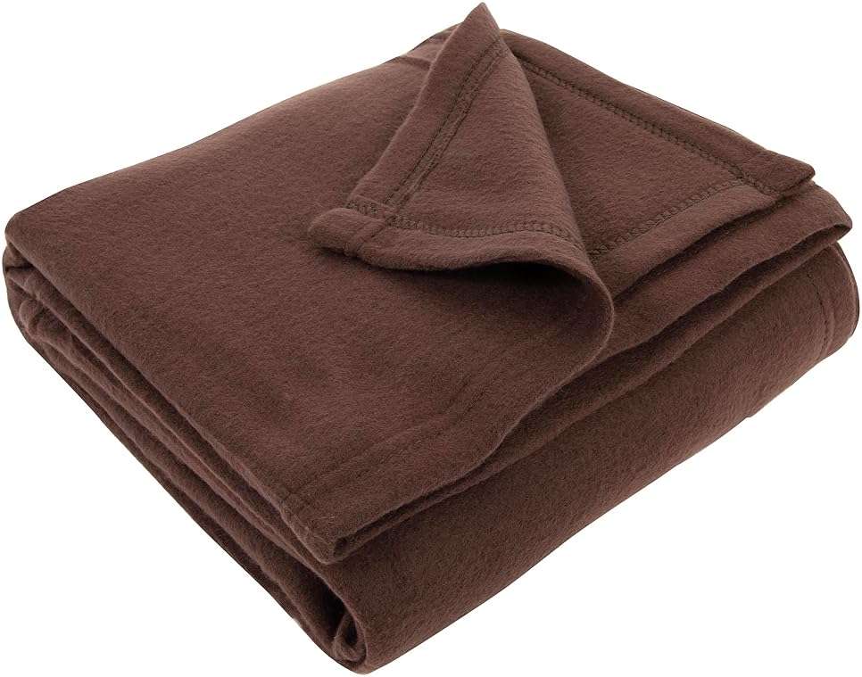 50x60 Throw Blankets, Ultra Soft Hypoallergenic Fleece Fall Throw Blanket for Livingroom, Couch, Chair, Bed, Brown - Image 4