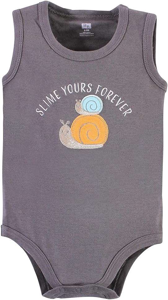 Hudson Baby Unisex Baby Cotton Sleeveless Bodysuits - Image 4