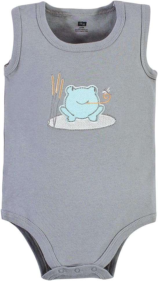 Hudson Baby Unisex Baby Cotton Sleeveless Bodysuits - Image 6