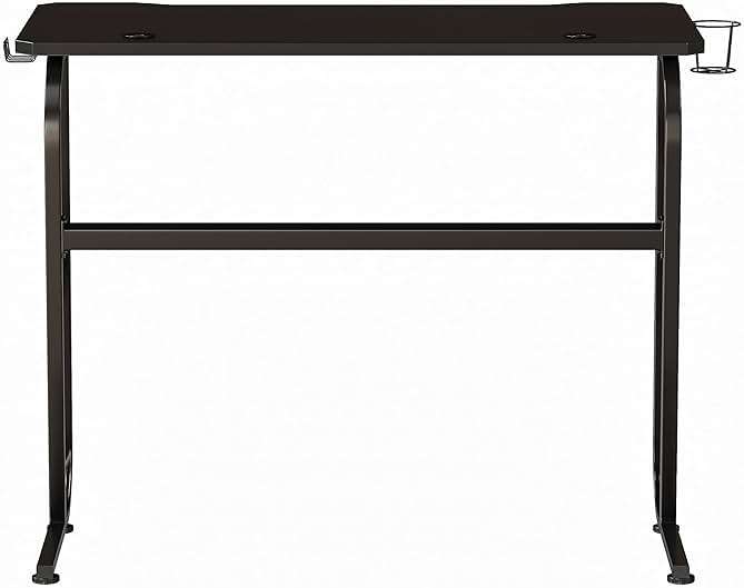 Flash Furniture Fisher Gaming Desk - Black Ergonomic Computer Desk - 51.5" Gamers Table with Cup Holder and Headphone Hook - Image 6