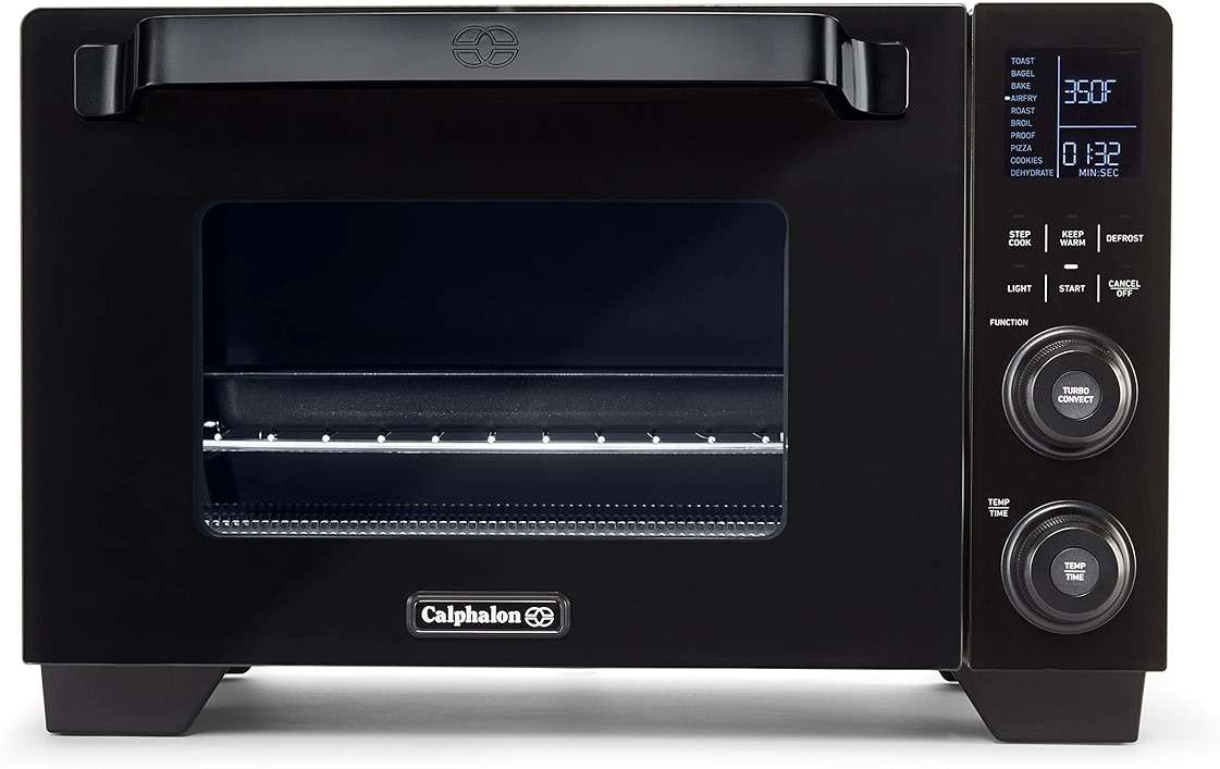 Calphalon Air Fryer Oven, 11-in-1 Toaster Oven Air Fryer Combo, Cool Touch Exterior, 26.4 QT/25 L, Fits 12" Pizza, Stainless Steel - Image 1