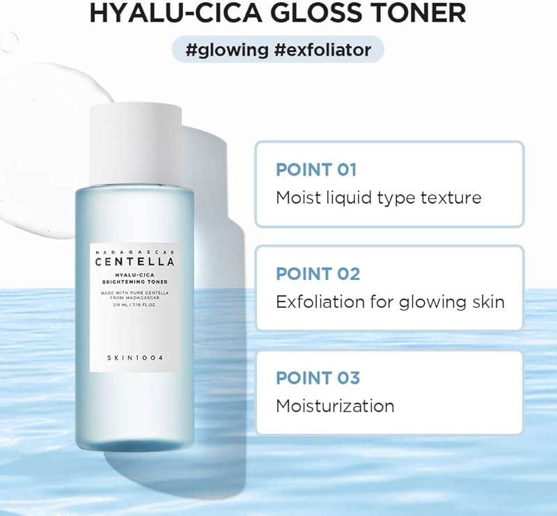 SKIN1004 Hyalu-CICA Brightening Toner 7.10 fl.oz(210ml) | Hyaluronic Acid CICA Niacinamide | Hydrating and Refreshing Multi-Care Solutions - Image 5