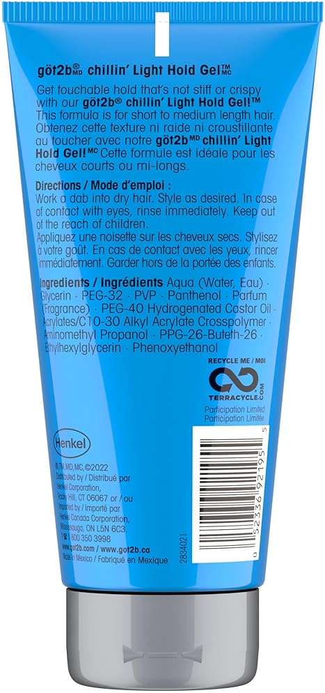 Schwarzkopf Got 2B Chillin Gel Light Hold 6 Ounce - Image 2