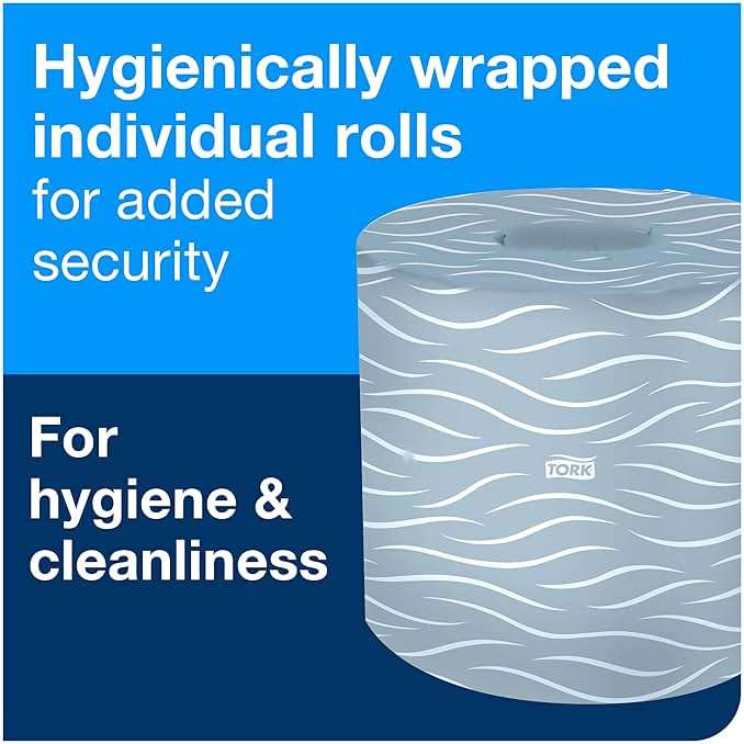 Tork Advanced Toilet Paper Roll, White, Compatible with T24 Dispensers, 2-ply, Soft Tissue, 80 rolls x 500 sheets (2461200) - Image 4