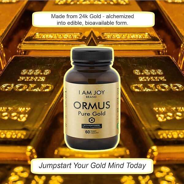 I Am Joy co. Ormus Gold Capsules Monoatomic Elements with Adaptogens Maca and Ashwaganda | May Help Balance Mood, Decalcify Pineal Gland, Repair DNA, Enhance Relaxation - 60 Vegan Capsules - Image 3