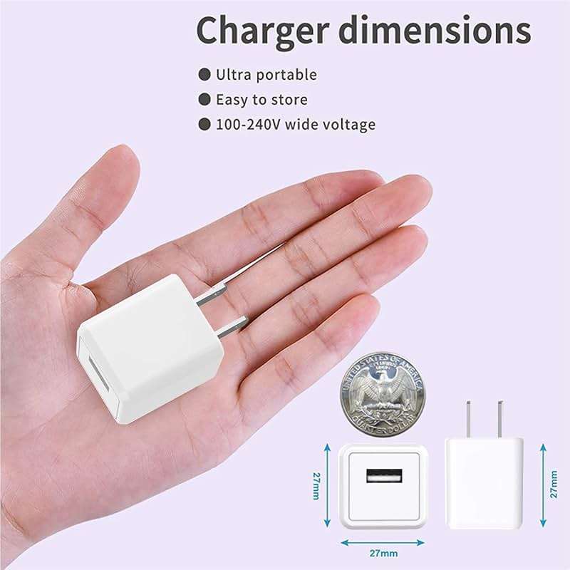 [Apple MFi Certified] iPhone Charger, 2Pack Lightning Cable Apple Charging Cords &Fast Quick USB Wall Charger Travel Block Plug Adapter for iPhone 14/13/12/11 Pro/11/X/XS MAX/XR/8/7/6s/6 Plus/AirPods - Image 2