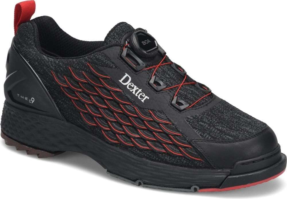 Dexter Men's THE C9 Knit BOA Bowling Shoes - Available in Medium and Wide Width - Interchangeable Slide Soles and Heels - Made for Both Left and Right Handed Bowlers - Image 1