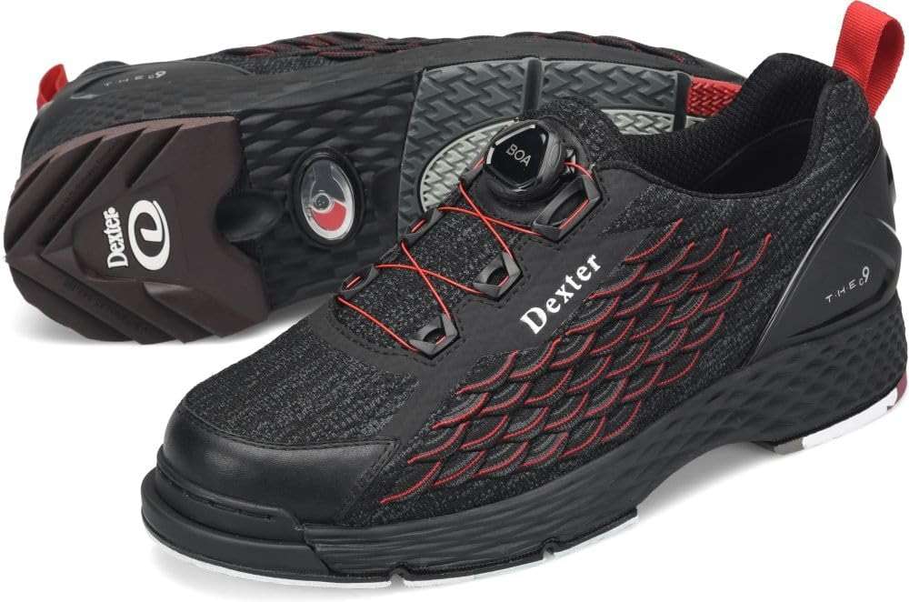 Dexter Men's THE C9 Knit BOA Bowling Shoes - Available in Medium and Wide Width - Interchangeable Slide Soles and Heels - Made for Both Left and Right Handed Bowlers - Image 5