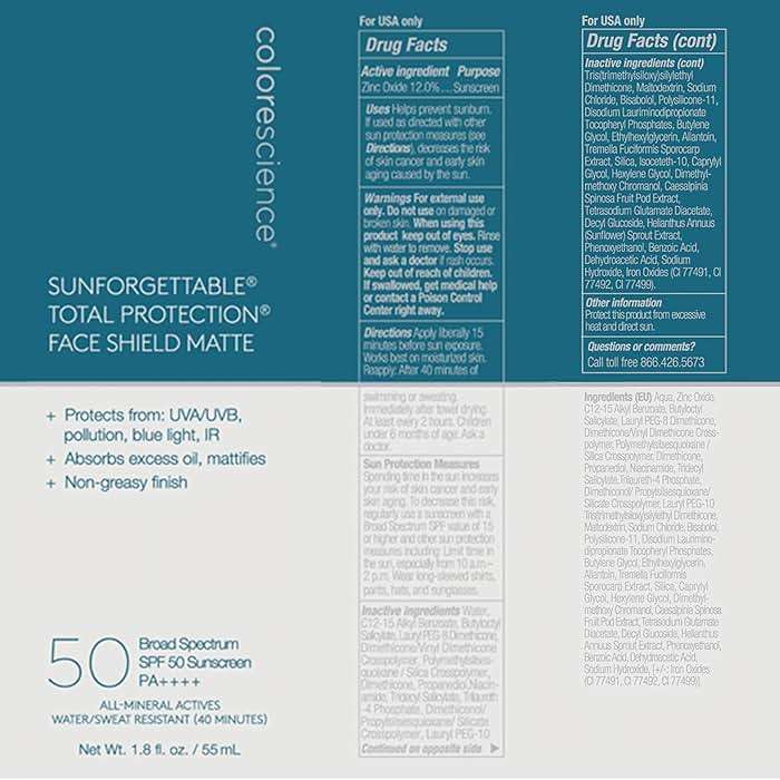 Colorescience Total Protection Face Shield SPF 50, 1.8 Fl Oz - Image 8