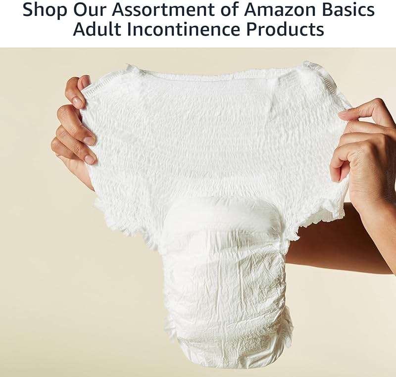 Amazon Basics Unisex Protective Underwear, Overnight Absorbency, Small/Medium, 16 Count - Image 7
