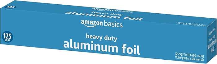 Amazon Basics Heavy Duty Aluminum Foil for Cooking, Grilling, Food Storage, Roasting, 125 Sq Ft (Pack of 1) - Image 2