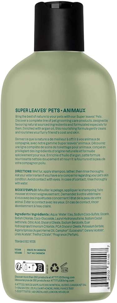 Attitude 2in1 Nourishing Shampoo and Conditioner for Cat & Dog, Vegan and Cruelty-Free, Lavender & Argan Oil, 16 Fl Oz - Image 7
