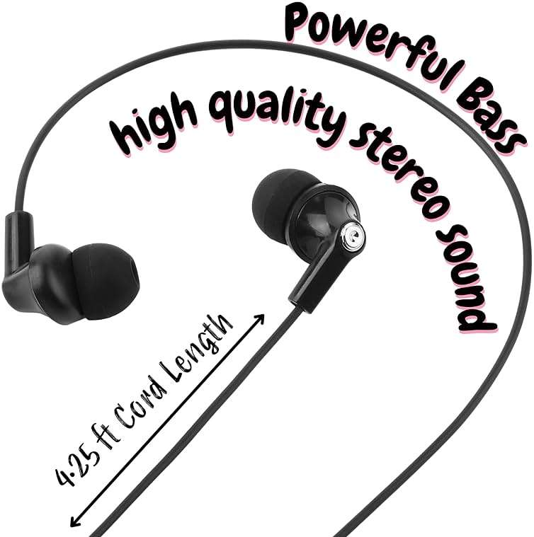 Mr. Pen- Earbuds with Microphone, 4.25 Ft, 3.5mm Jack, Wired In Ear Headphones - Image 4