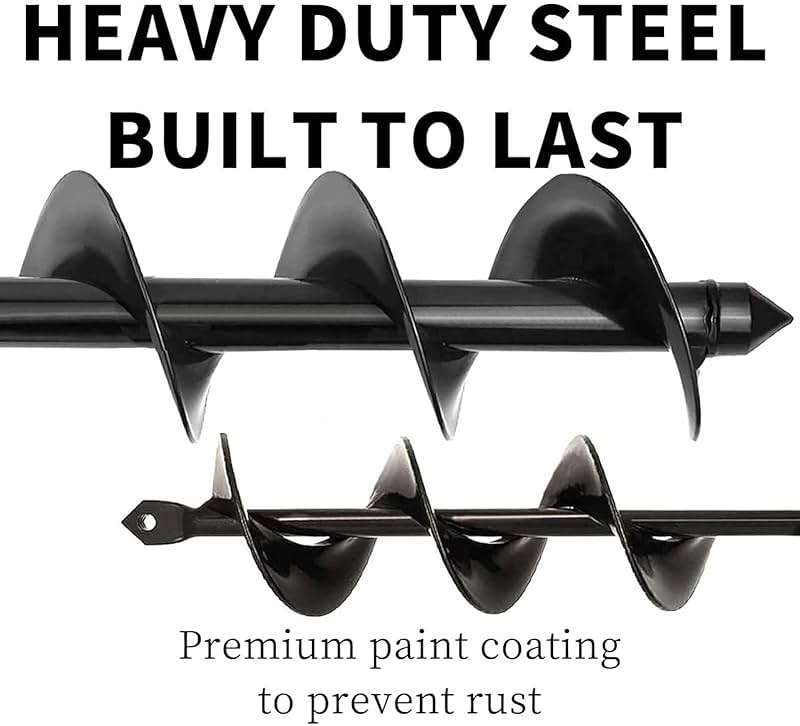 TCBWFY Garden Auger Drill Bit for Planting 1.6"x16.5"and 3.5"x16",Heavy Duty Bulb Planter Tool for Digging Holes,Compatible with 3/8" Hex Drive Drill - Image 4