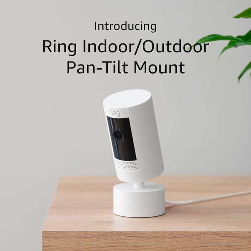 Ring Indoor/Outdoor Pan-Tilt Mount for Outdoor Cam (Stick Up Cam) Plug-In, White (Power adapter and camera not included) - Image 5