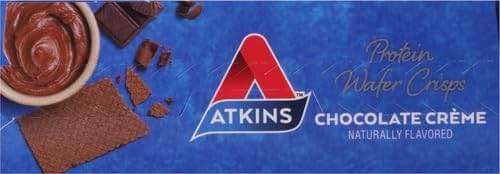 Atkins Chocolate Crème Protein Wafer Crisps, Protein Dessert, 4g Net Carb, 1g Sugar, High in Fiber, Keto Friendly, 5 Count - Image 15