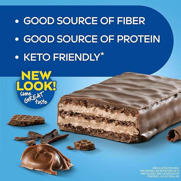 Atkins Chocolate Crème Protein Wafer Crisps, Protein Dessert, 4g Net Carb, 1g Sugar, High in Fiber, Keto Friendly, 5 Count - Image 5