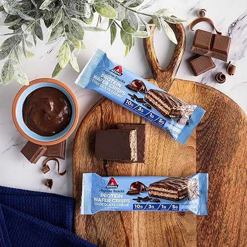 Atkins Chocolate Crème Protein Wafer Crisps, Protein Dessert, 4g Net Carb, 1g Sugar, High in Fiber, Keto Friendly, 5 Count - Image 7