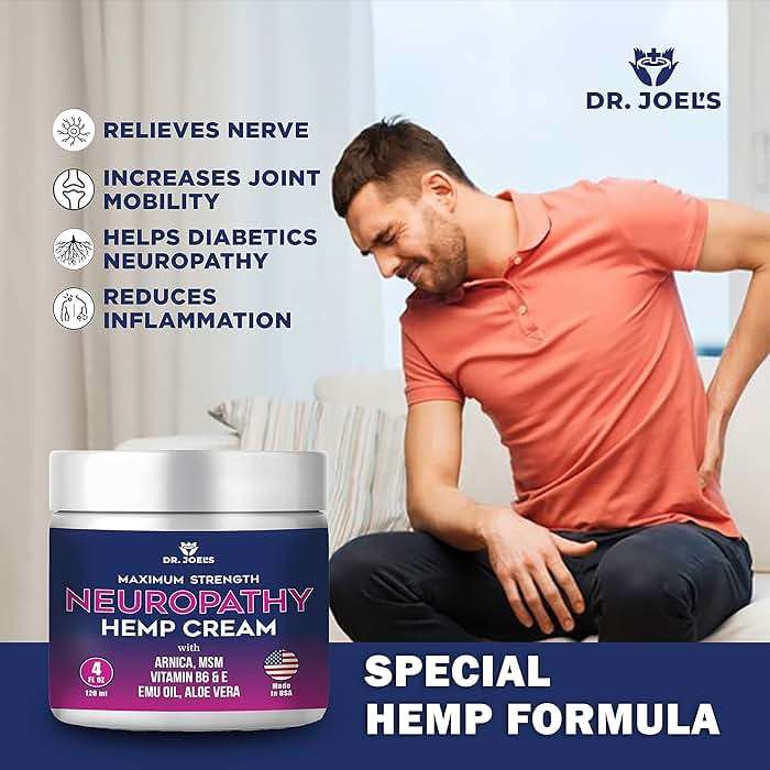 Dr. JOEL'S Neuropathy Nerve Relief Cream - Organic Neuropathy Support Cream for Feet, Hands, Legs and Toes - 4 OZ Value Pack- Made in USA - Image 5