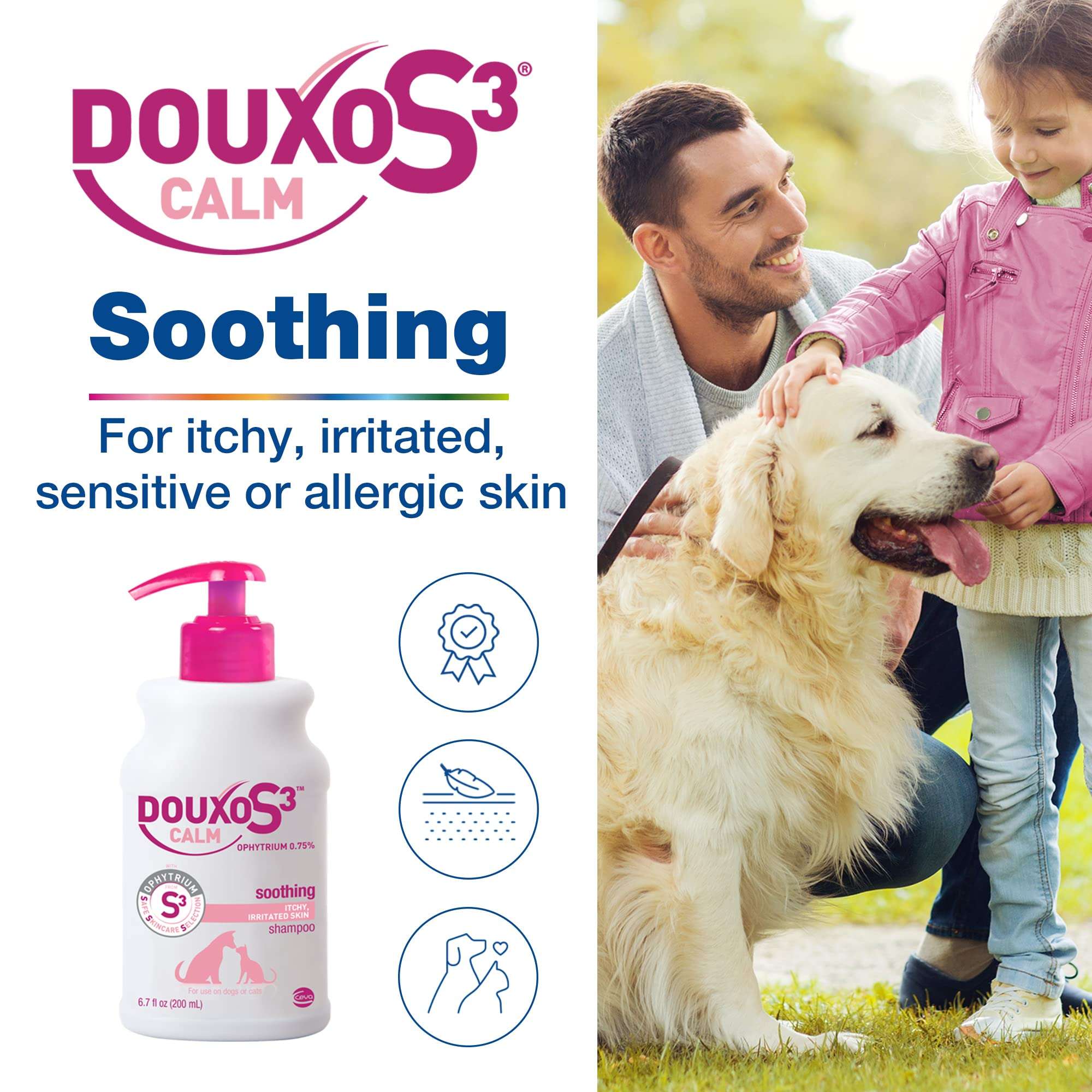 Douxo S3 Calm Dog Shampoo for Itchy Skin Relief, Dog Shampoo for Allergies and Itching, Soothes Itchy, Irritated or Allergic Skin For Dogs and Cats, 6.7 fl oz - Image 4