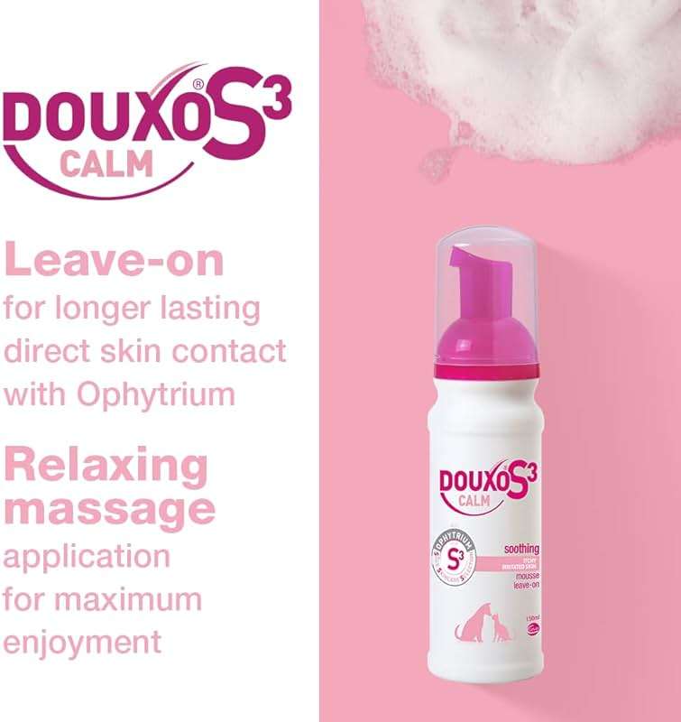 Douxo S3 Calm Itch Soothing Mousse for Dogs & Cats – Soothing Dog Skin Allergy and Itch Relief for Dogs, Helps Support Itchy, Irritated or Allergic Skin, 5 fl oz - Image 6